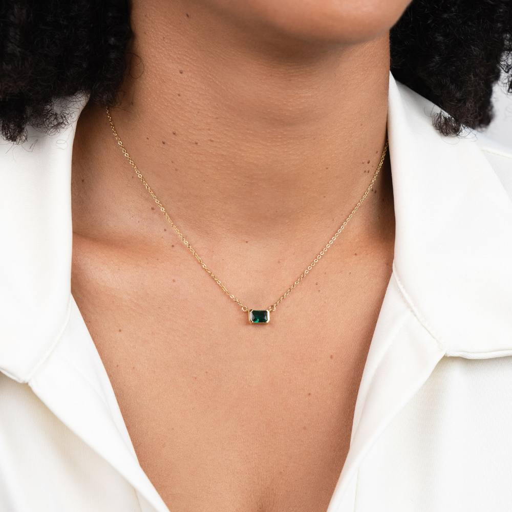 Monica Green Emerald Necklace - Image 4