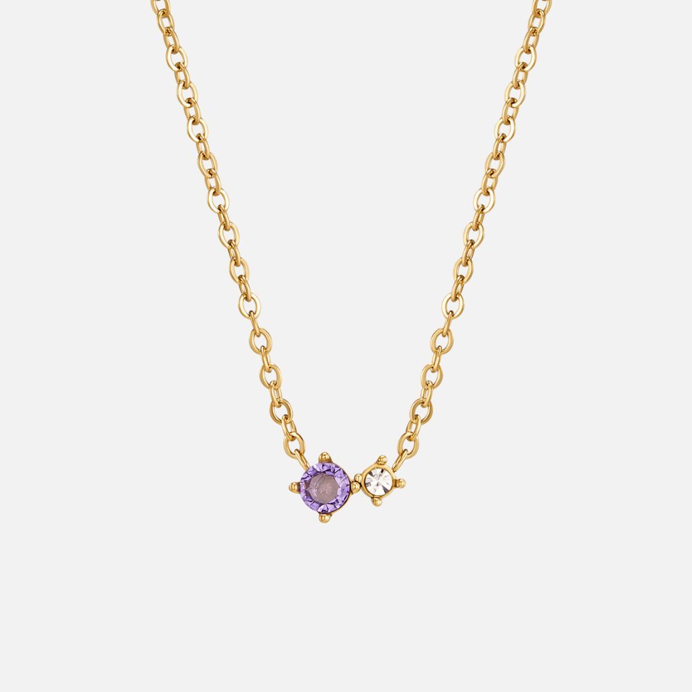 Alea Crystal Birthstone Necklace - Image 7
