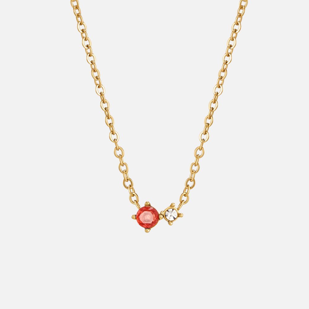 Alea Crystal Birthstone Necklace - Image 3