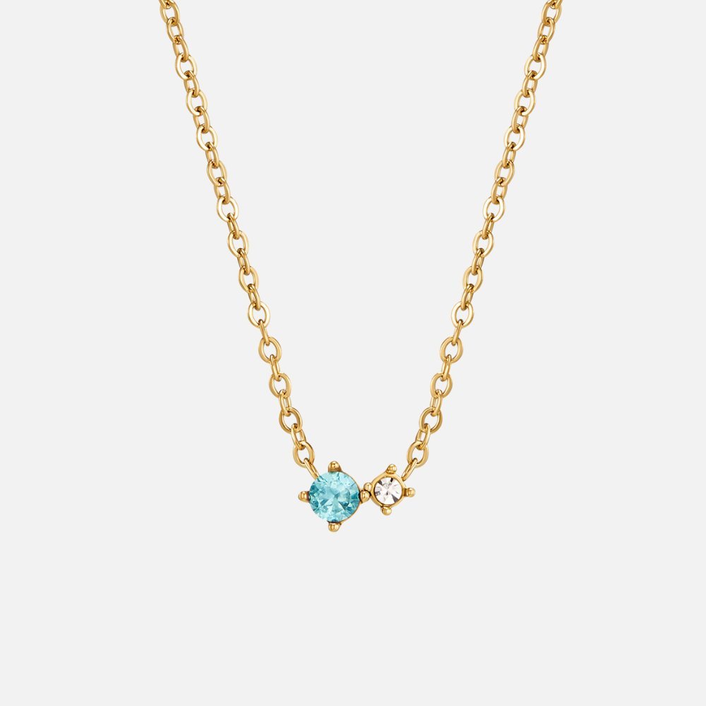 Alea Crystal Birthstone Necklace - Image 8