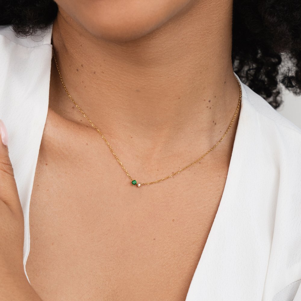 Alea Crystal Birthstone Necklace - Image 4