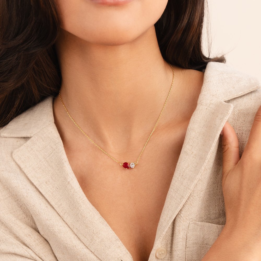 Crystal Birthstone Necklace - Image 2