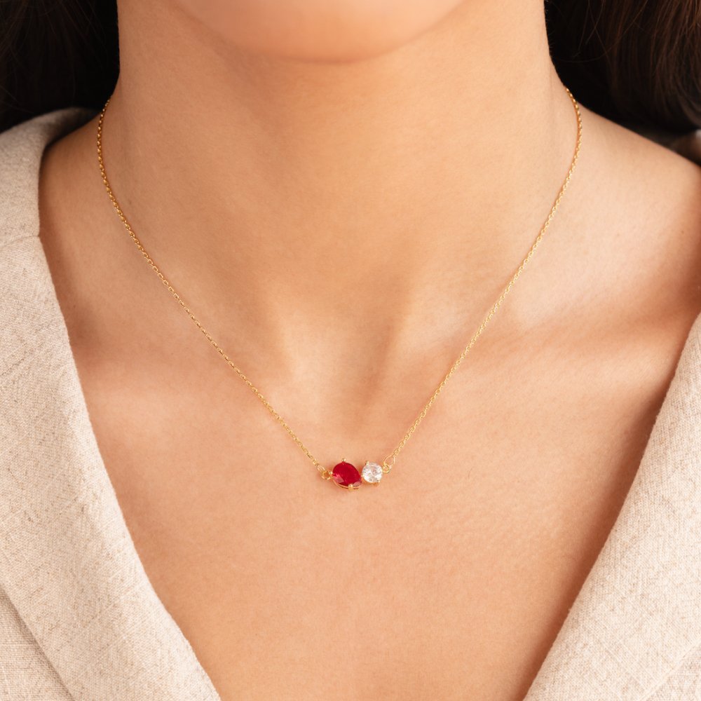 Crystal Birthstone Necklace - Image 4