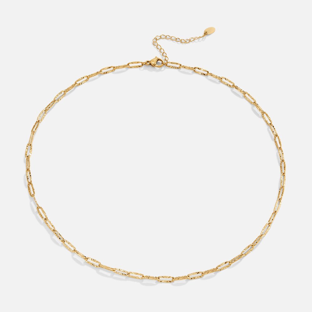 Lara Paperclip Chain Necklace - Image 4