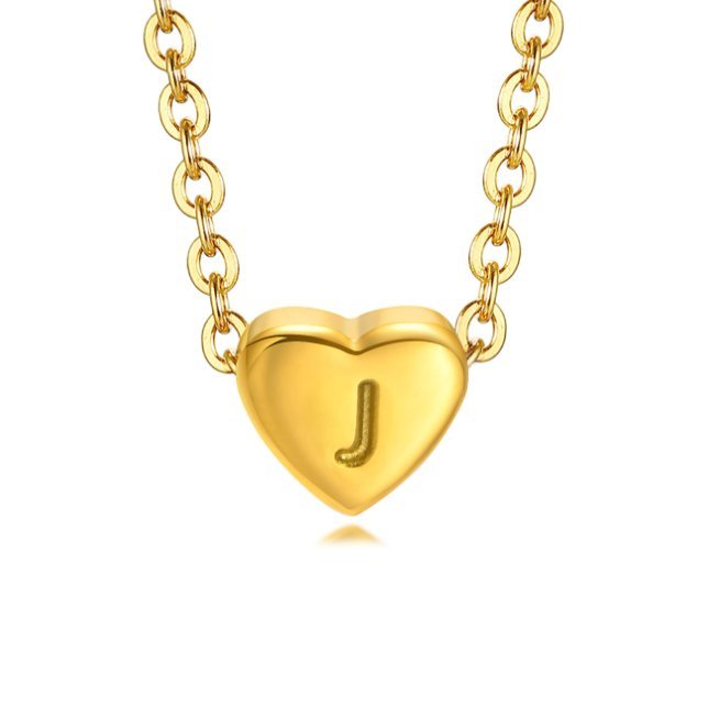 Letter Heart Necklace - Image 17