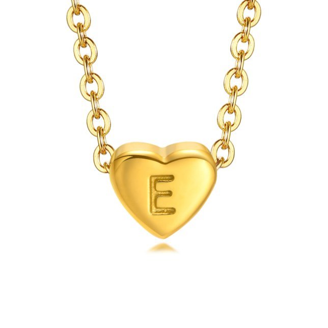Letter Heart Necklace - Image 11