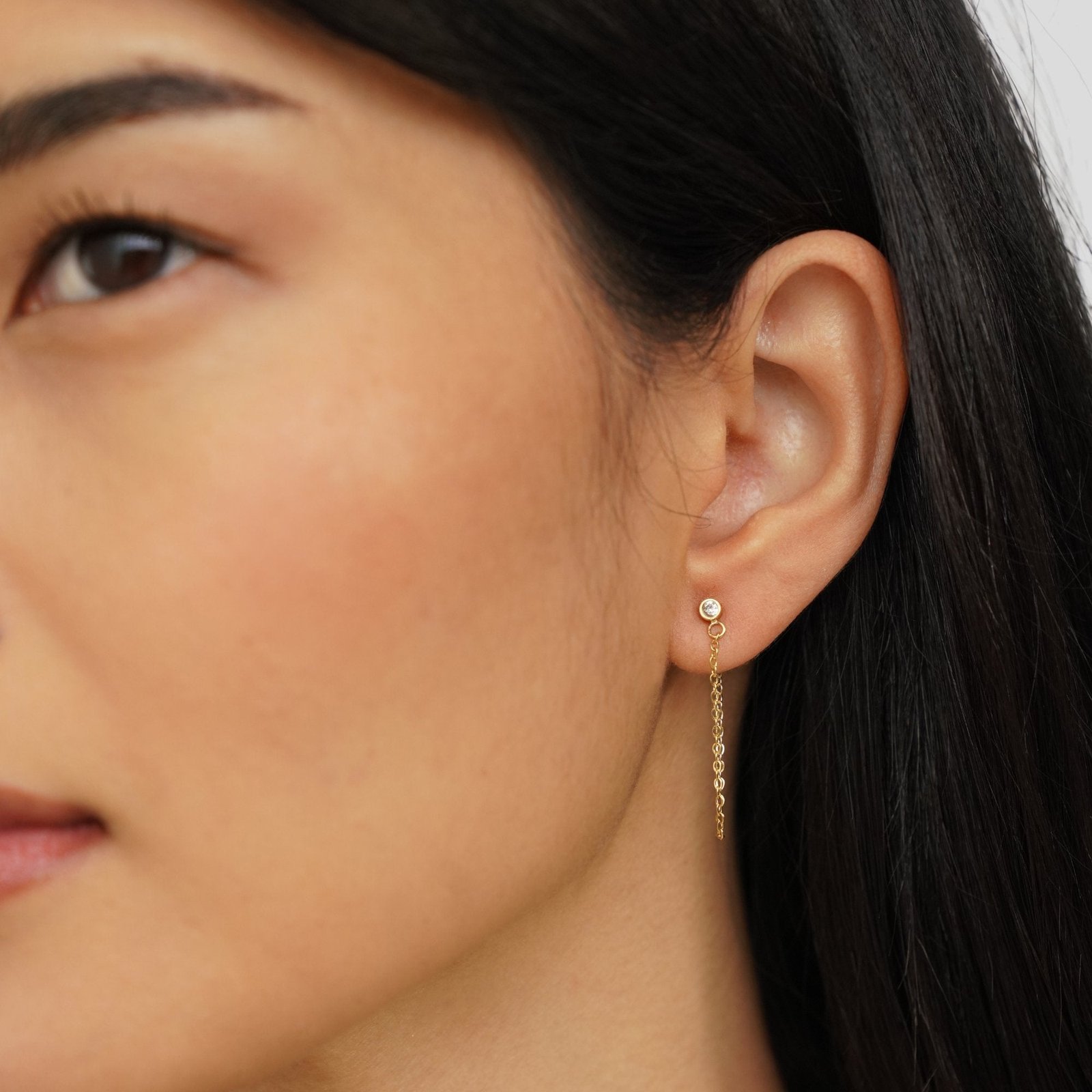 Mara Crystal Chain Earrings - Image 5