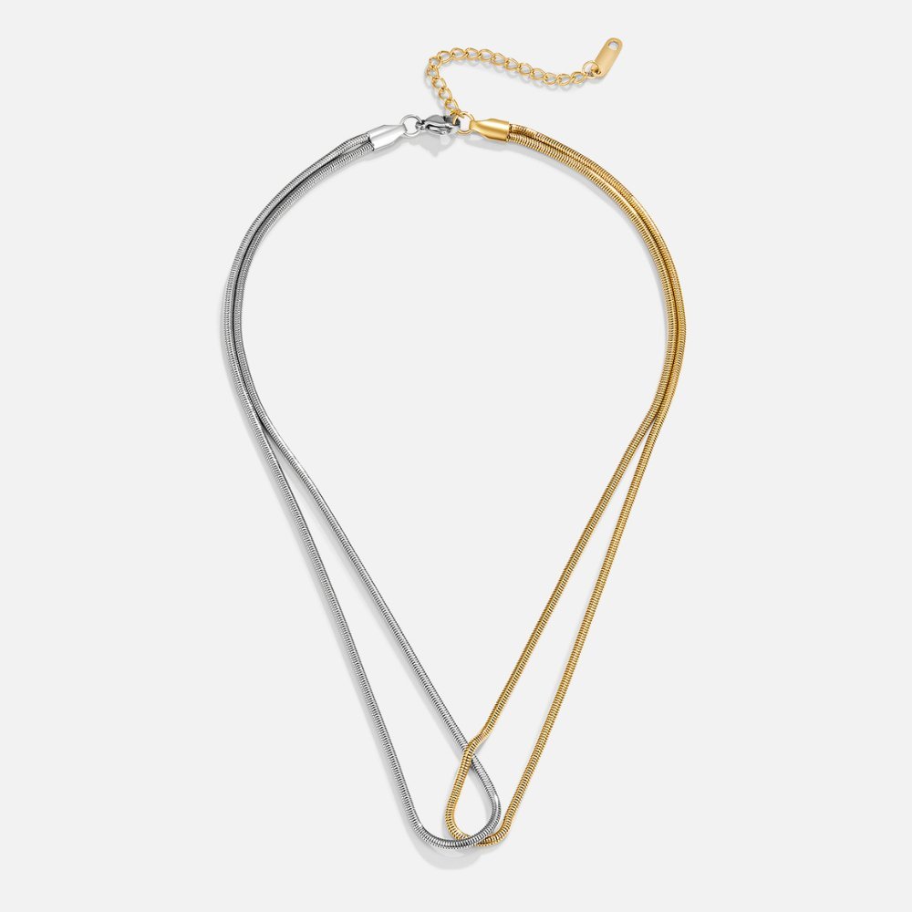 Mari Gold & Silver Necklace - Image 2