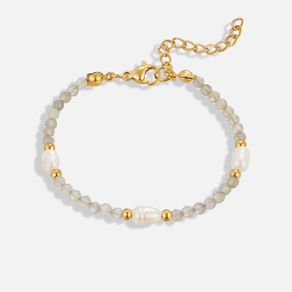 Moonstone & Pearl Bead Bracelet - Image 6