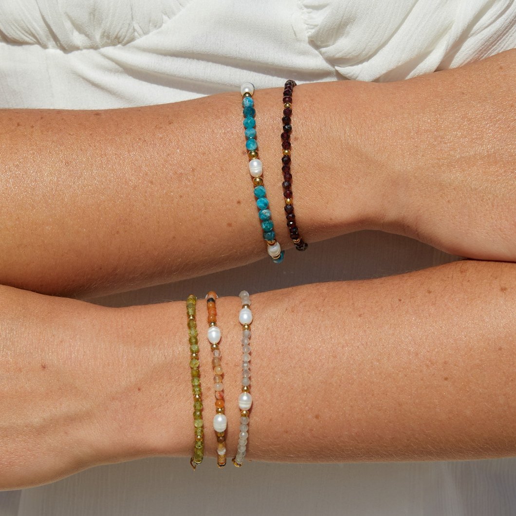 Moonstone & Pearl Bead Bracelet - Image 5