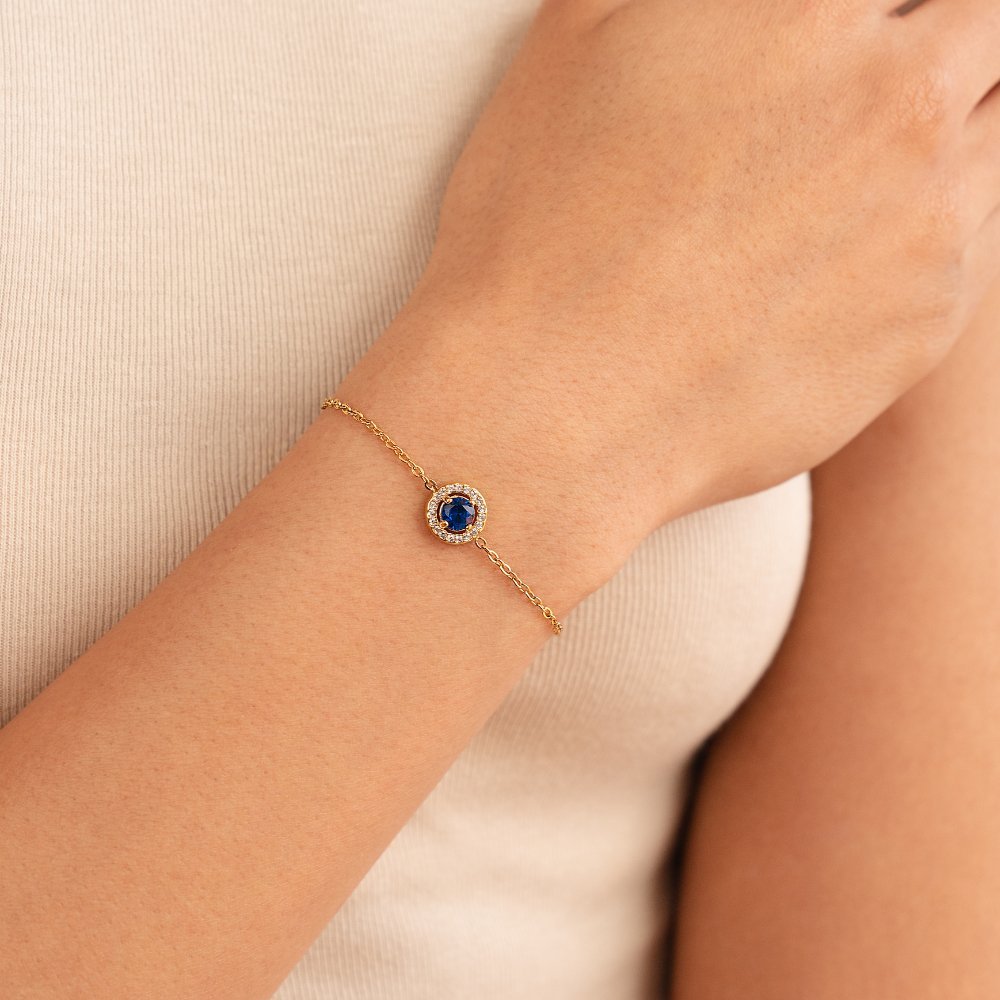 Ocean Blue Crystal Bracelet - Image 2