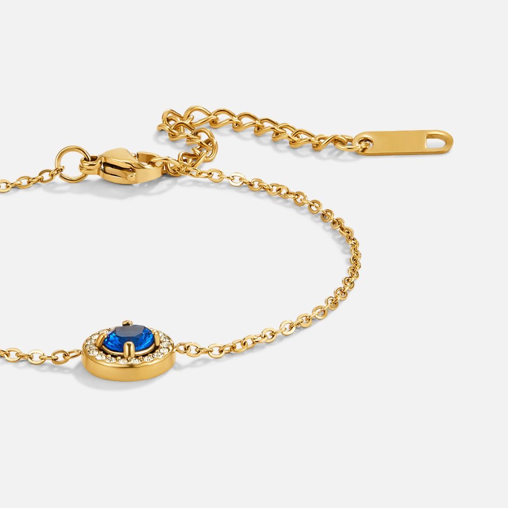 Ocean Blue Crystal Bracelet - Image 3