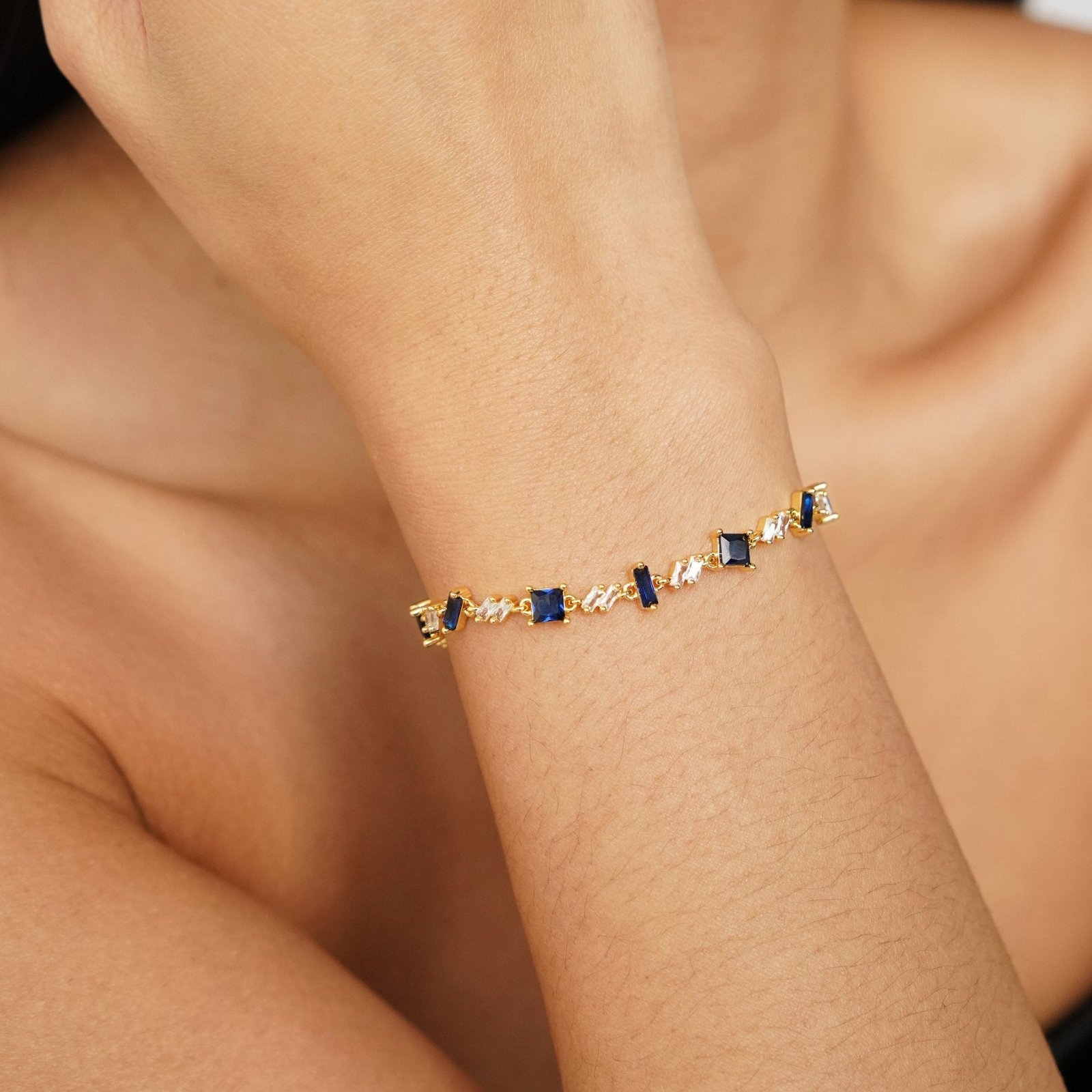 Royal Blue Tiana Crystal Bracelet - Image 2