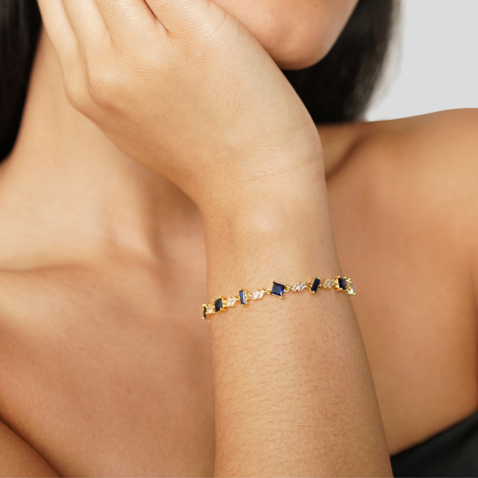 Royal Blue Tiana Crystal Bracelet - Image 4